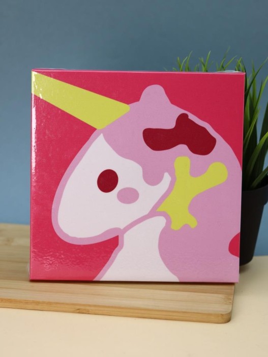 Картина из помпонов на подрамнике Draw Me! «Unicorn», (20 х 20 см) 