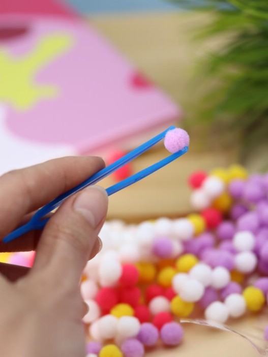 Картина из помпонов на подрамнике Draw Me! «Unicorn», (20 х 20 см) 