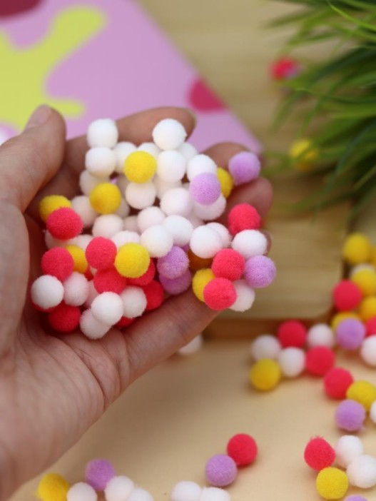 Картина из помпонов на подрамнике Draw Me! «Unicorn», (20 х 20 см) 