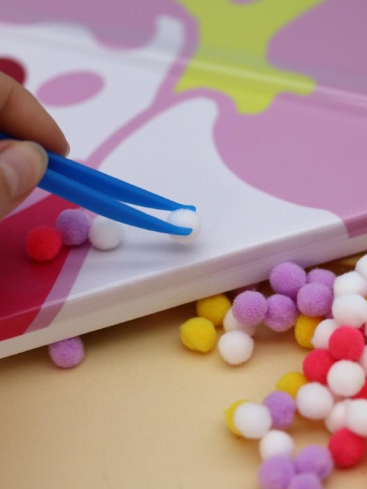 Картина из помпонов на подрамнике Draw Me! «Unicorn», (20 х 20 см) 