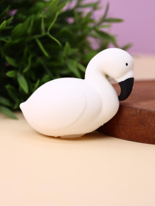 Мялка - антистресс «Squeeze flamingo», white 
