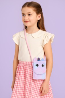 Сумочка плюшевая "Cute unicorn",  colorful (14,5*10,5 см)