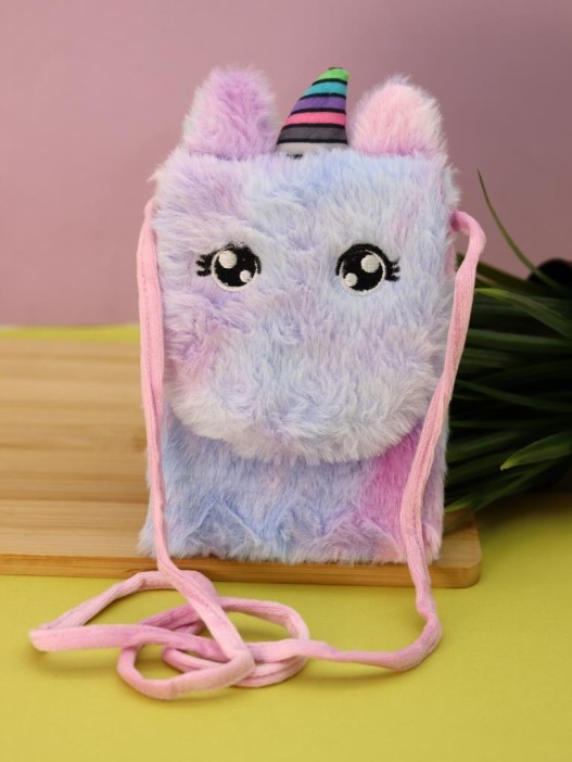 Сумочка плюшевая &quot;Cute unicorn&quot;,  colorful (14,5*10,5 см) 