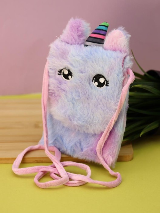 Сумочка плюшевая &quot;Cute unicorn&quot;,  colorful (14,5*10,5 см) 