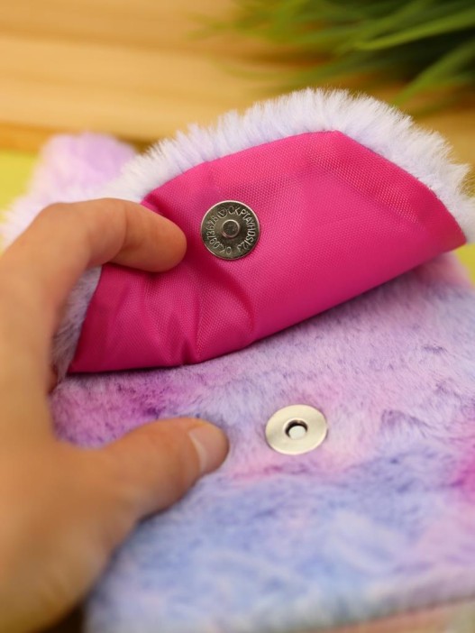 Сумочка плюшевая &quot;Cute unicorn&quot;,  colorful (14,5*10,5 см) 