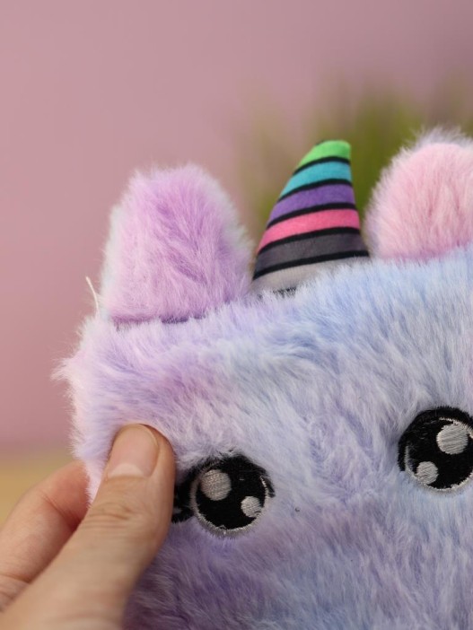 Сумочка плюшевая &quot;Cute unicorn&quot;,  colorful (14,5*10,5 см) 