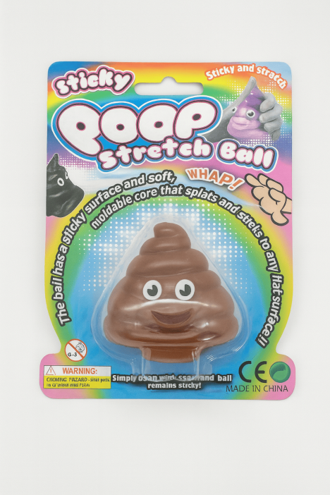 Мялка - антистресс «Poo», brown 