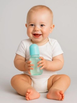 Бутылочка с соской, blue (125 ml)