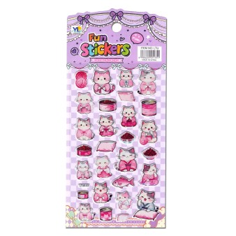 Наклейки "Котики 3" (10*22см)