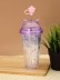 Тамблер iLikeGift &quot;Flowers are dark&quot;, purple (380 мл) 