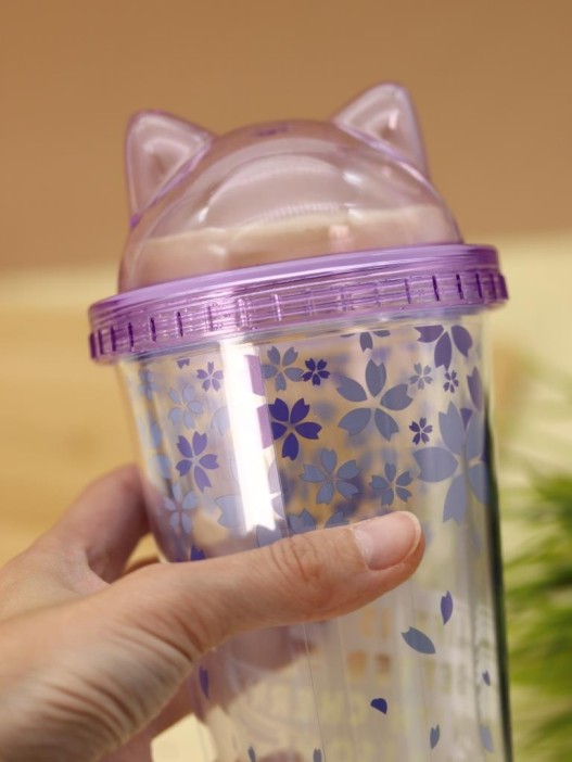 Тамблер iLikeGift "Flowers are dark", purple (380 мл) 