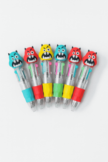 Разноцветная мини-ручка 4 в 1 "Monsters", mix