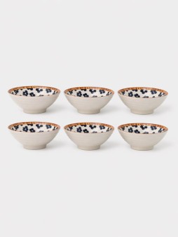 Набор керамических тарелок 10шт. "Глубокая тарелка", белая (11,5х11,5х6 см)