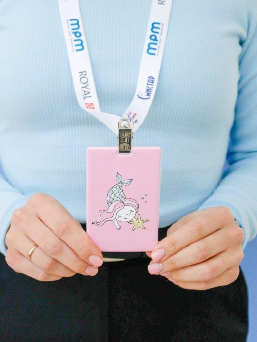 Держатель для карт «Mermaid», pink (6,5 х 10,4 см) 