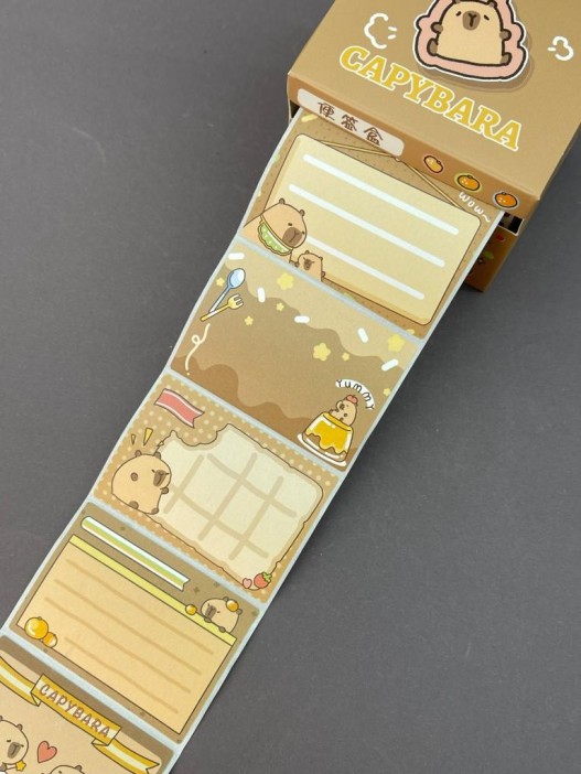 Стикеры в рулоне &quot;Capybara&quot;, brown 