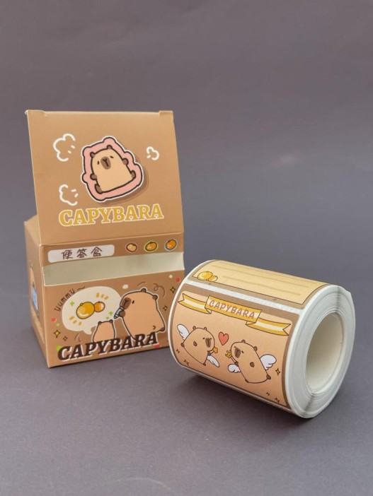 Стикеры в рулоне &quot;Capybara&quot;, brown 
