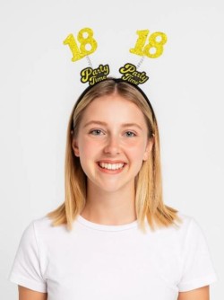 Праздничный ободок "Party time 18" (240 мм)