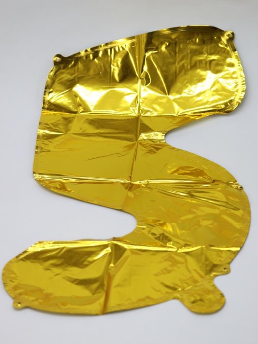 Шар фольгированный &quot;Milestone moments&quot; цифра 5, золото (40 см) 