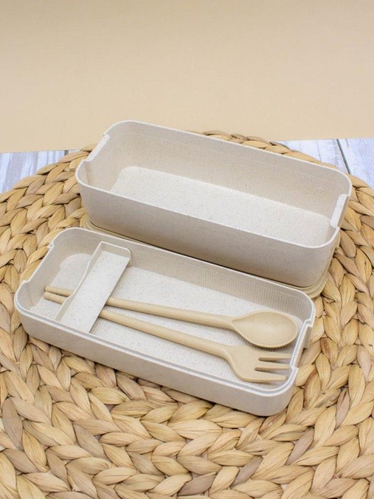 Ланчбокс &quot;Convenient&quot;, white, 2 яруса (750 мл) 