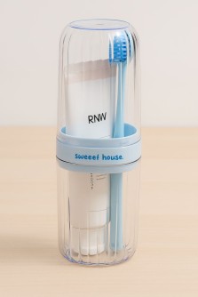 Контейнер для зубных щеток / кистей "Sweet house", blue