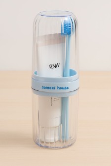 Контейнер для зубных щеток / кистей "Sweet house", blue