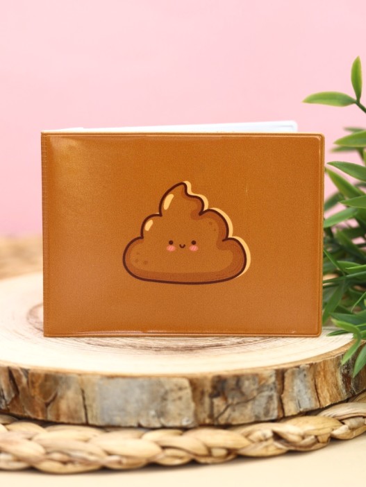 Обложка для студенческого «Cute poop», плотность 600 мкм 