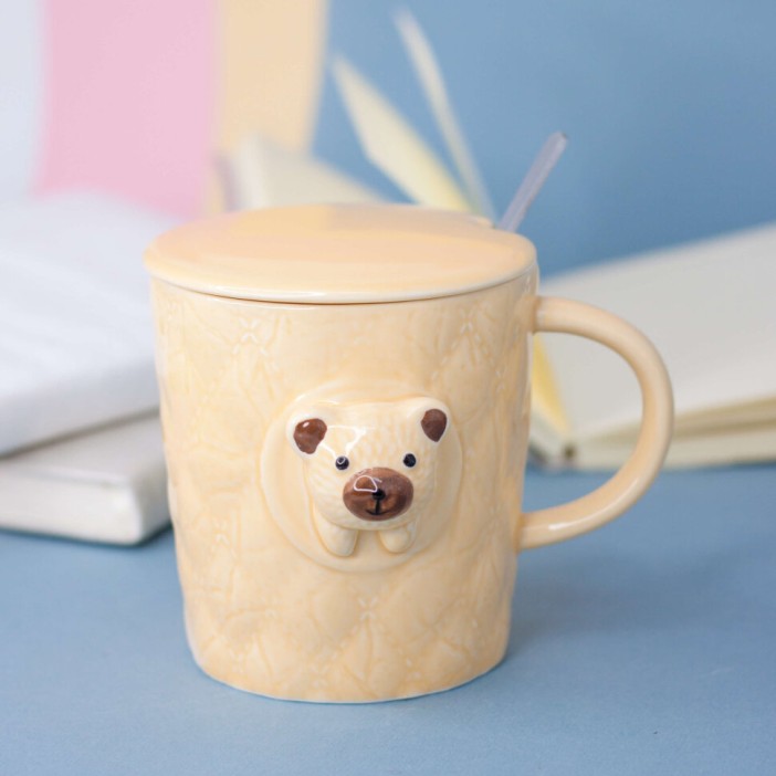 Кружка "Relief Bear", yellow (350ml) 