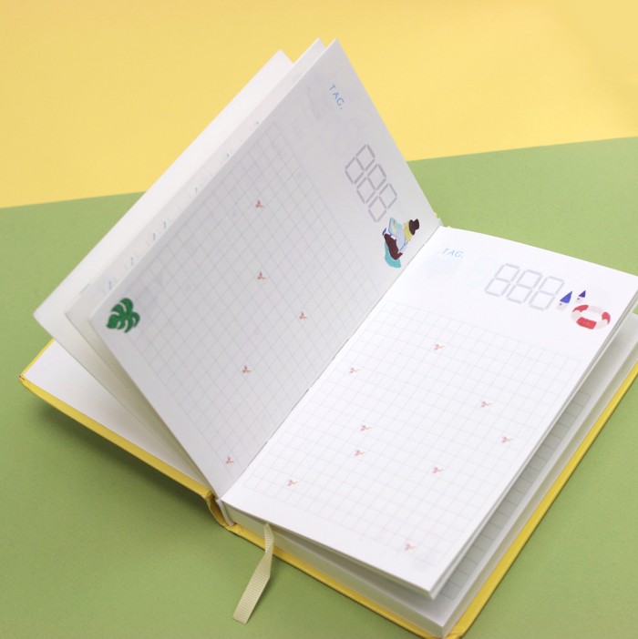 P703 ПЛАННЕР &quot;365&quot; иллюстрированный (желтый) 