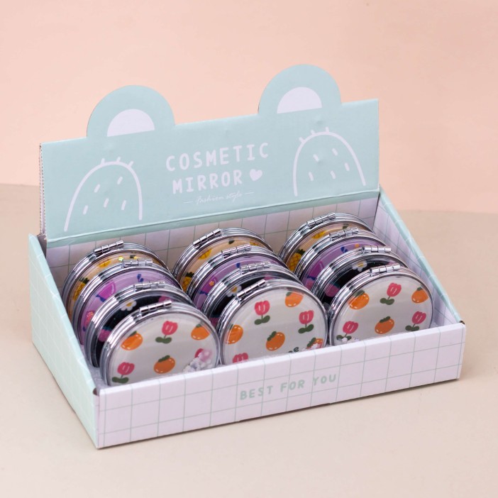 Набор зеркал &quot;Nice fruit with flowers&quot; шоу-бокс 12 шт. 