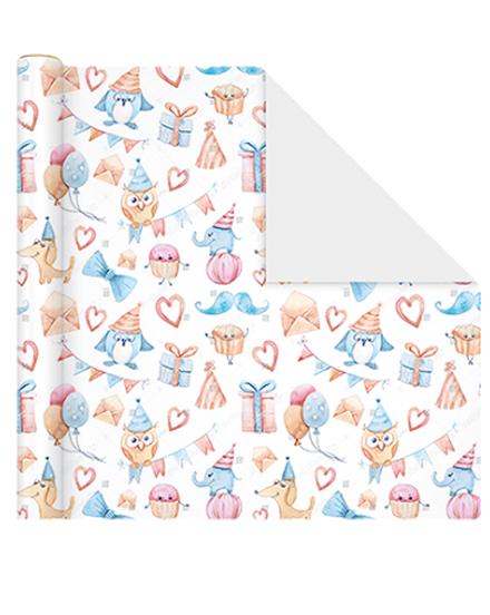 Упаковочная бумага «Joyful Jingles» 1 рулон, 50*70 см 