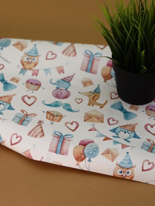 Упаковочная бумага «Joyful Jingles» 1 рулон, 50*70 см 