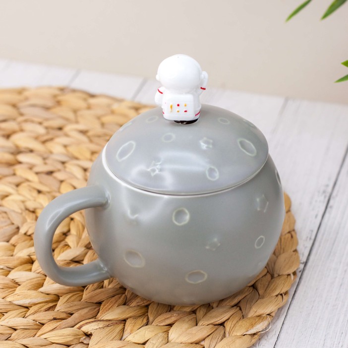 Кружка "Cosmonaut moon", grey (420 ml) 