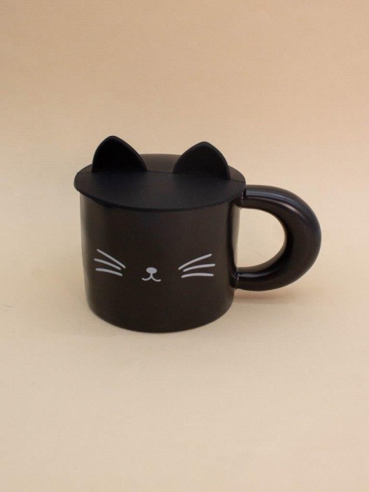 Кружка «Simple cat», black (380 ml) 