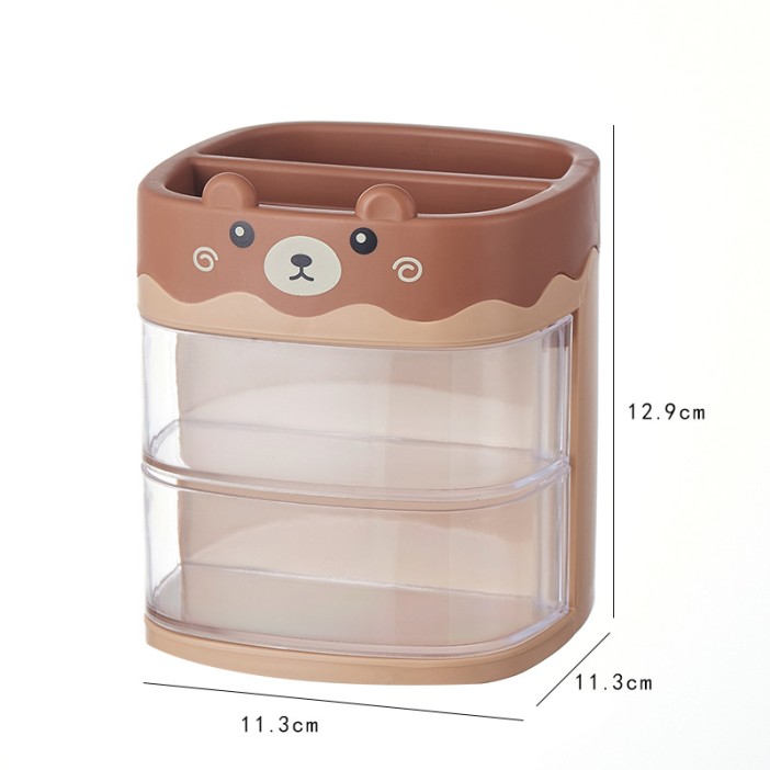 Органайзер настольный «Bear», brown (12.9*11.3*11.3) 