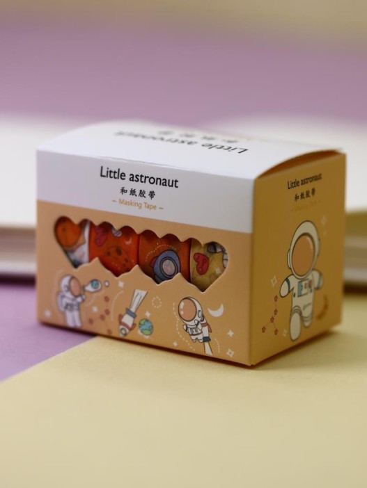 Набор декоративного скотча &quot;Little astronaut&quot;, orange 