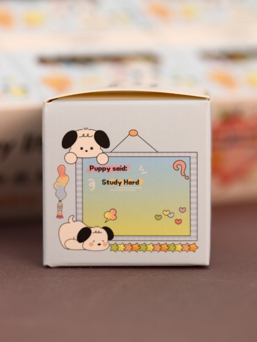 Набор декоративного скотча 4 шт. &quot;Puppy literature&quot;, blue (1.5см*2м) 