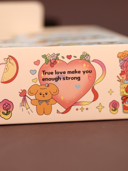 Набор декоративного скотча 4 шт. &quot;Puppy literature&quot;, blue (1.5см*2м) 