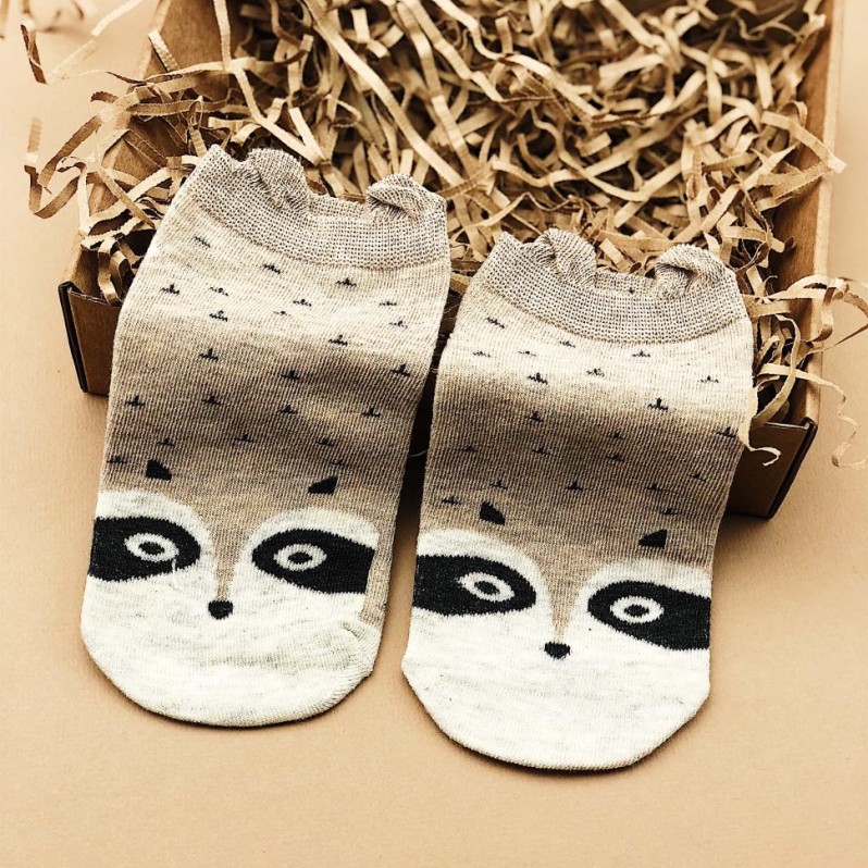 Носки "Joyful  raccoon" 