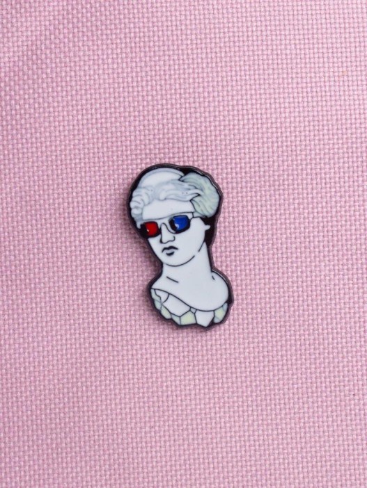 Значок металлический iLikeGift &quot;3D glasses statue&quot; 