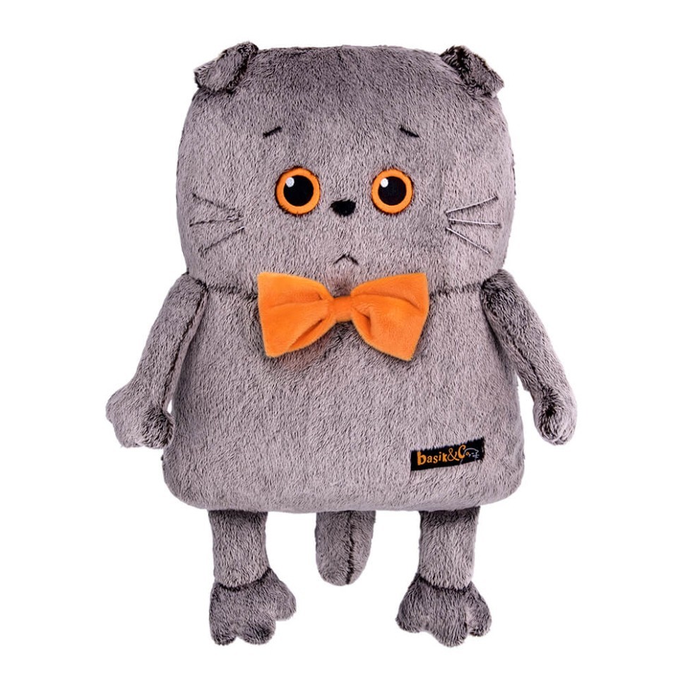 Мягкая игрушка "Кот-подушка в маске для сна" (32 см)
