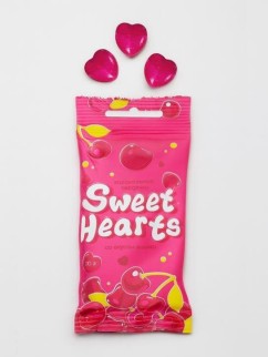 Карамель леденцовая &quot;Sweet Hearts&quot; 30гр флоупак (вишня)