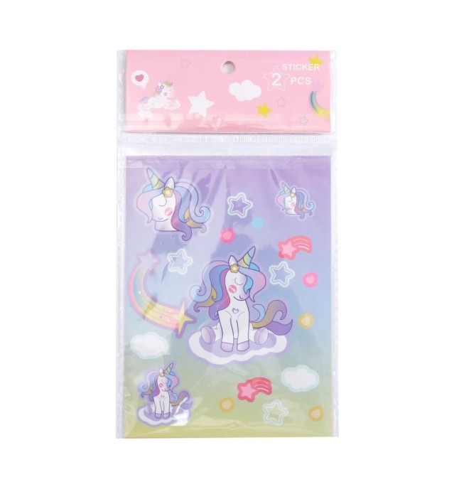 Набор наклеек 2 шт. &quot;Rainbow Unicorn&quot;, 11*15 см 