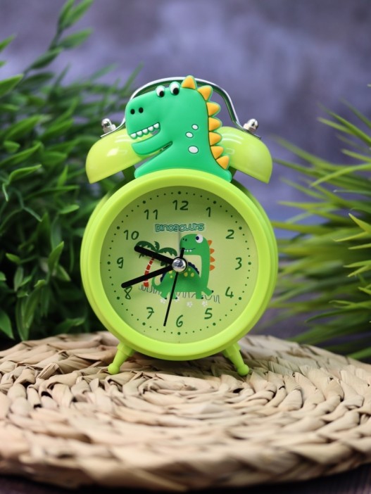 Часы-будильник «Dinopalm», green (13х9 см) 