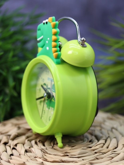 Часы-будильник «Dinopalm», green (13х9 см) 