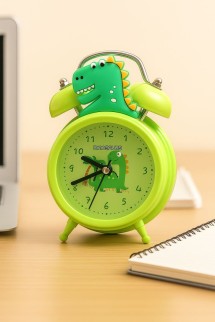 Часы-будильник «Dinopalm», green (13х9 см)