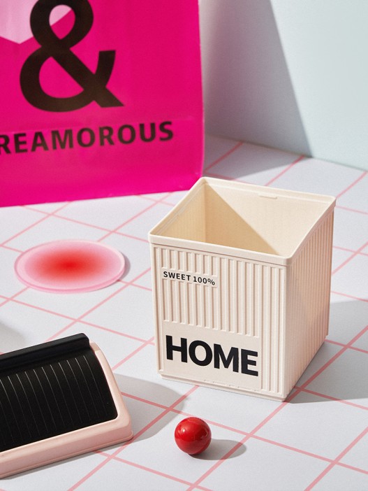 Мусорное ведро настольное "Sweet home", black 