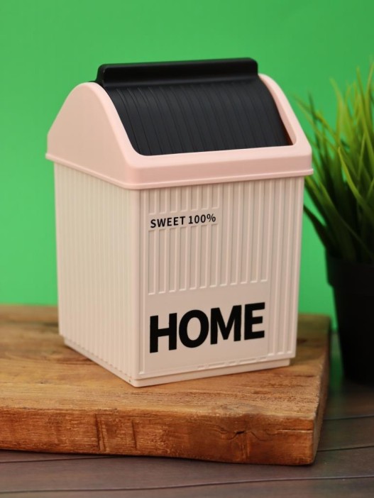 Мусорное ведро настольное "Sweet home", black 