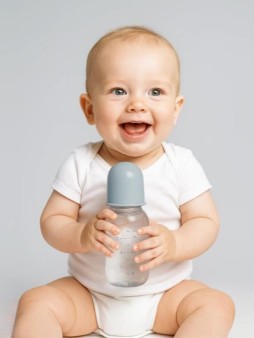 Бутылочка с соской, grey (125 ml)