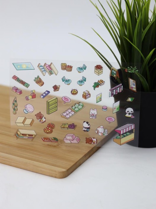 Наклейки+пинцет для творчества румбокс &quot;Овощной магазин&quot;, зеленые (16*20 см) 