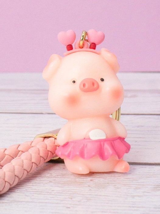 Брелок «Pig», mix, pink 